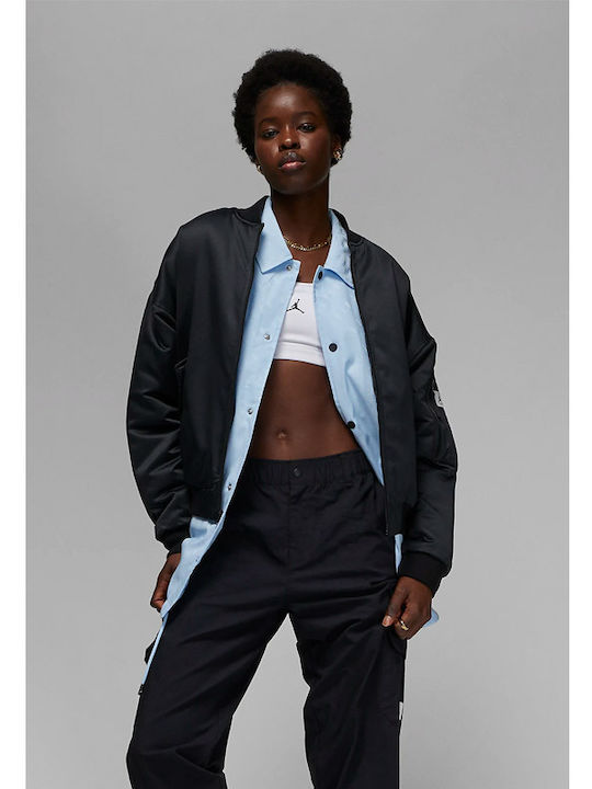 Κοντό Γυναικείο Bomber Jacket Μαύρο