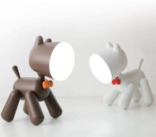 Led Kids Decorative Lamp Night Brown 17x10x21εκ.