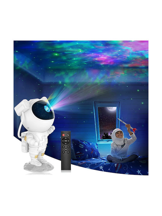 Kids Projector Lamp Astronaut White 21εκ.