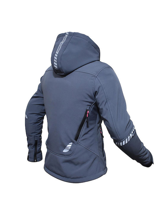 Nordcode Iarnă Femeiesc Jachetă de Motocicletă Softshell Gri