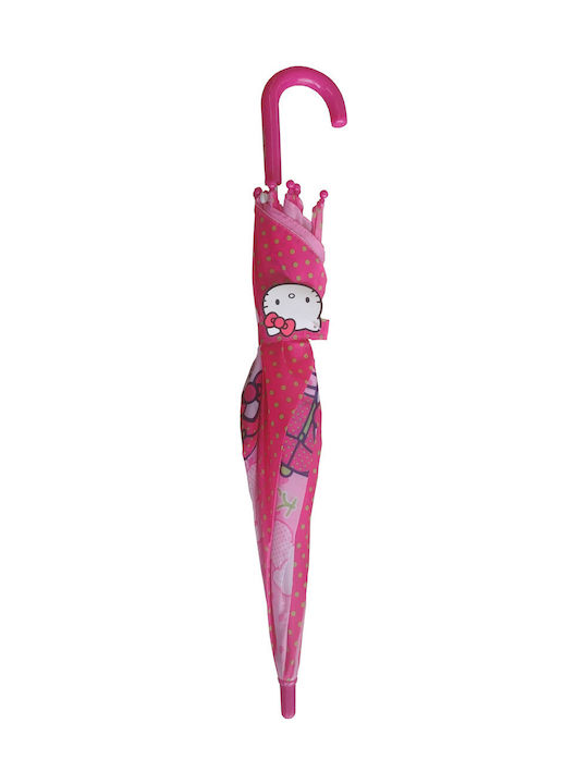 Chanos Hello Kitty Kinderregenschirm Auto-Open Rosa 80cm