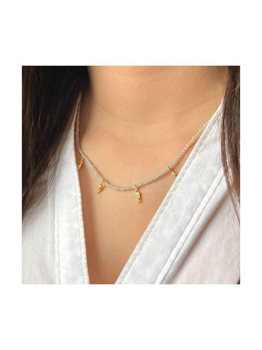 Enamel Copenhagen Bahama Necklace from Gold Plated Silver