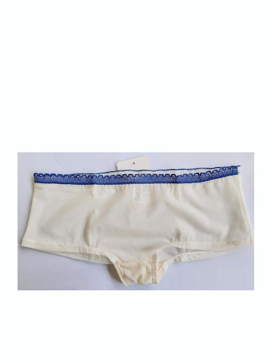 Femei Boxer 3Pack cu Dantelă Beige