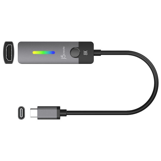 J5 Create JCA157-N 8K Adapter USB-C Docking Station με HDMI 4K Μαύρο