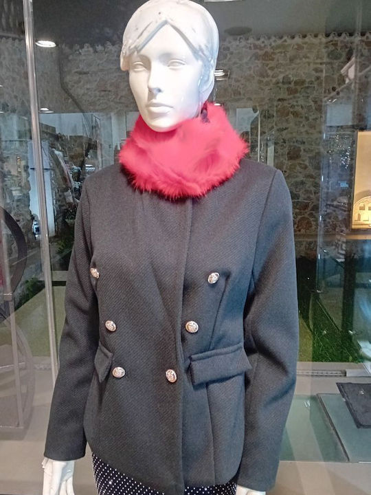 Women's Furry Neck Warmer Red