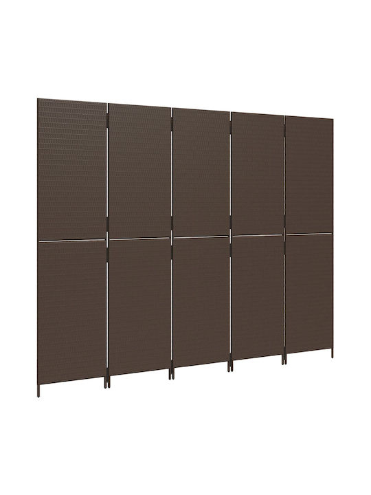 vidaXL Dekorativer Raumteiler aus Leinwand 245x180cm