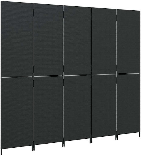 vidaXL Декоративен Параван Платнен 245x200см