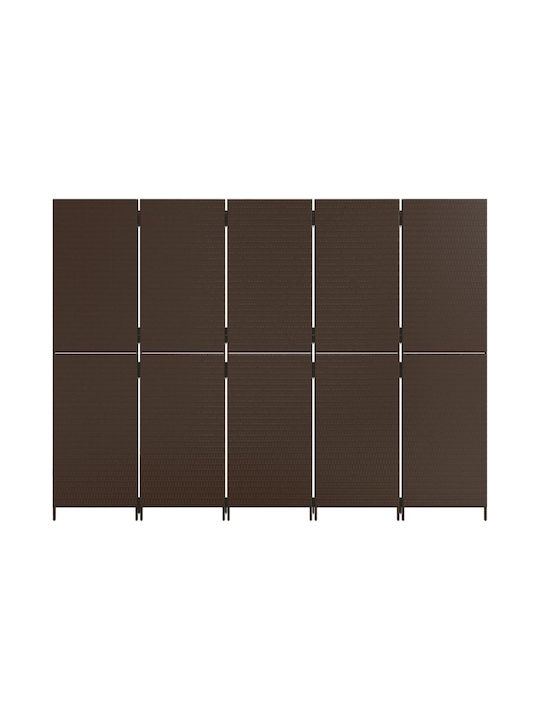 vidaXL Dekorativer Raumteiler aus Leinwand 245x180cm
