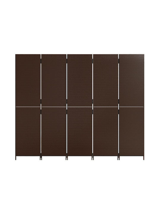 vidaXL Декоративен Параван Платнен 245x200см