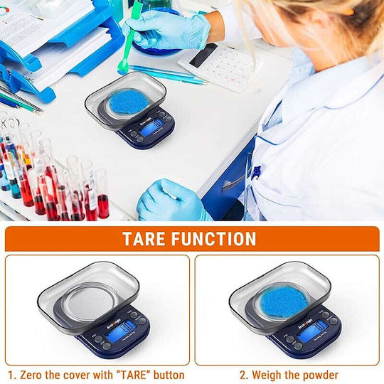 AccuWeight Mini Electronic Precision Commercial Scale with Weighing Capacity of 0.3kg and Division 0.01gr