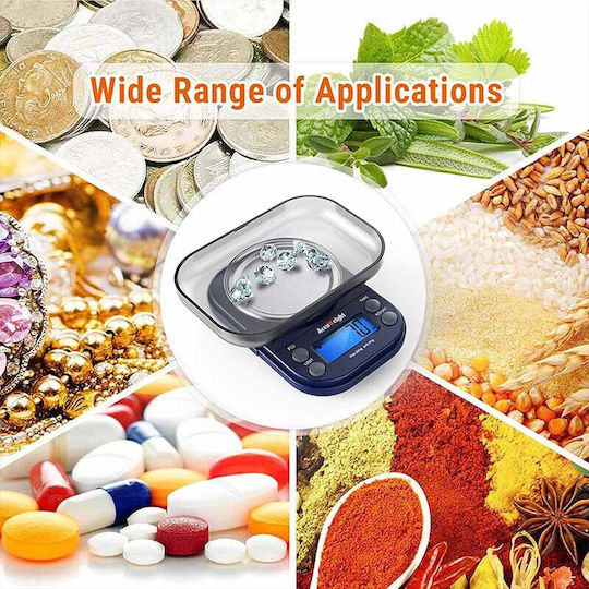AccuWeight Mini Electronic Precision Commercial Scale with Weighing Capacity of 0.3kg and Division 0.01gr