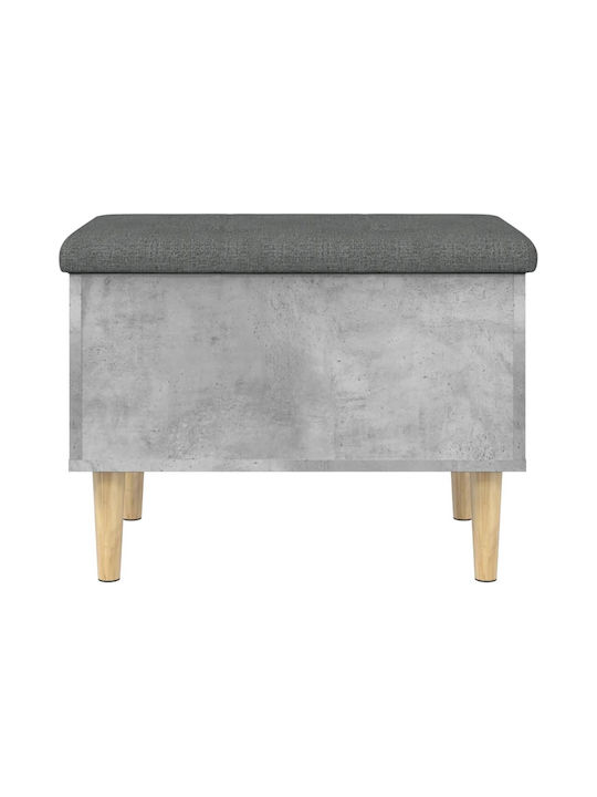 vidaXL Bankhocker mit Stauraum Hölzernes Grau 62x42x46cm