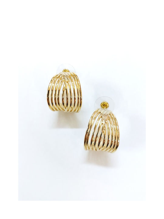 POH Earrings Hoops Gold Plated