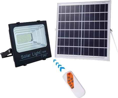 Hsl-1909-60w Solar LED Floodlight 60W Warm White 3000K