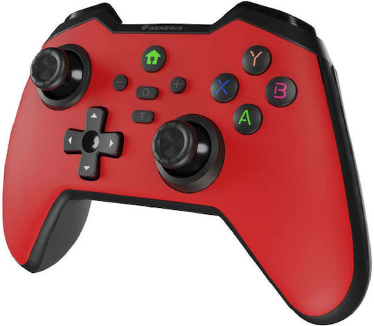 Genesis Mangan 400 Wireless Gamepad for Android / PC / Switch Red