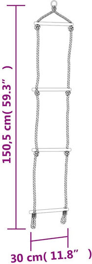 vidaXL Κούνια Κρεμαστή Ξύλινη 150.5x15x15εκ. Μπλε