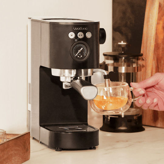 Cecotec Cafelizzia Fast Pro Μηχανή Espresso 1350W Πίεσης 20bar Μαύρη