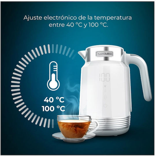Cecotec Thermosense 600 Touch Βραστήρας 1.7lt 2200W Λευκός