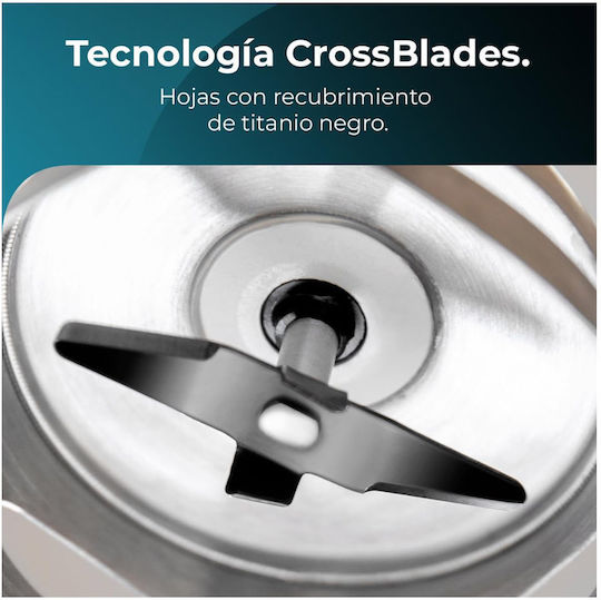 Cecotec Power Neutron 1100MAX Cream&Crush Ραβδομπλέντερ με Ανοξείδωτη Ράβδο 1100W Ασημί
