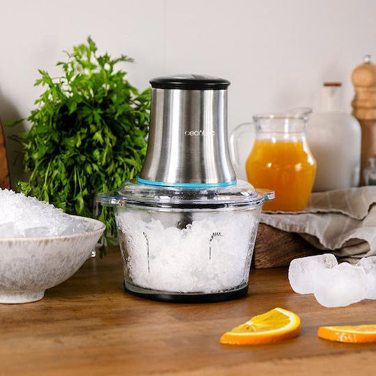 Cecotec ChopBeat 2000 Vindaloo Glass Мултифункционална Машина 500W с Капацитет 500ml Inox
