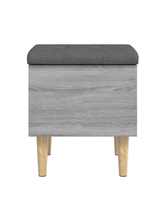 Hocker Für das Wohnzimmer Mit Stauraum Hölzernes Gray 42x42x46cm