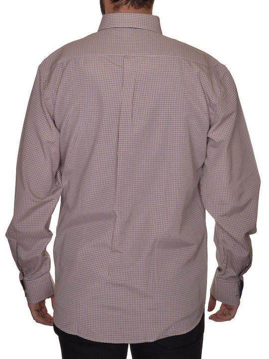 Nicolas Fratelli Men's Shirt Long Sleeve Beige