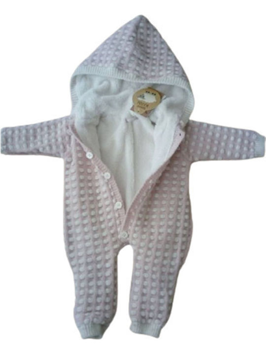 Cassiope Baby Bodysuit Set for Outing Long-Sleeved Rose