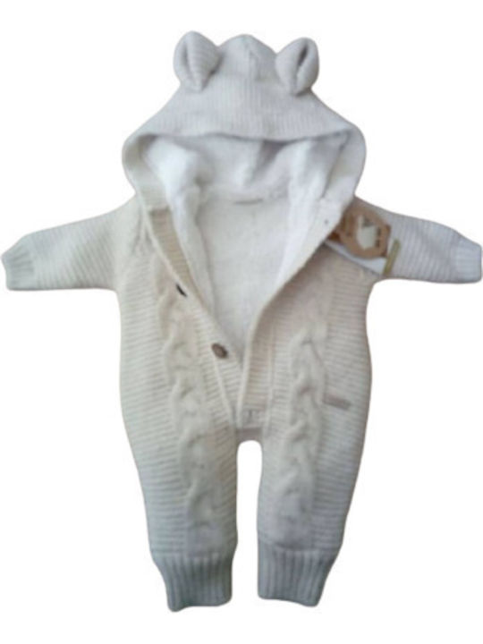 Cassiope Baby Bodysuit Set for Outing Long-Sleeved Beige