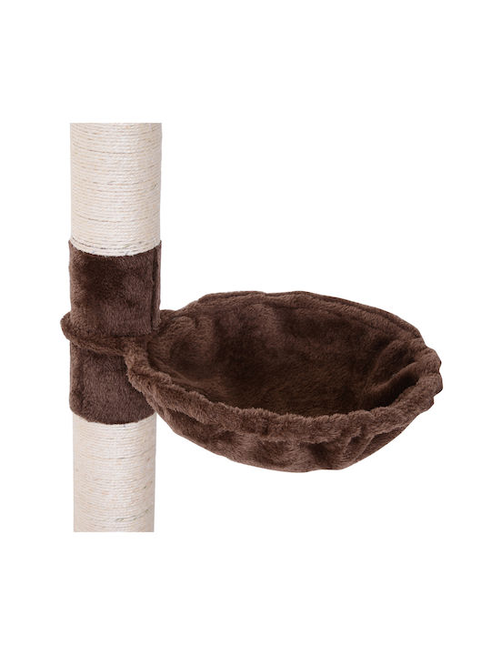 Pawhut Scratching Post Cat Trees Brown Ceiling 40x34x260cm