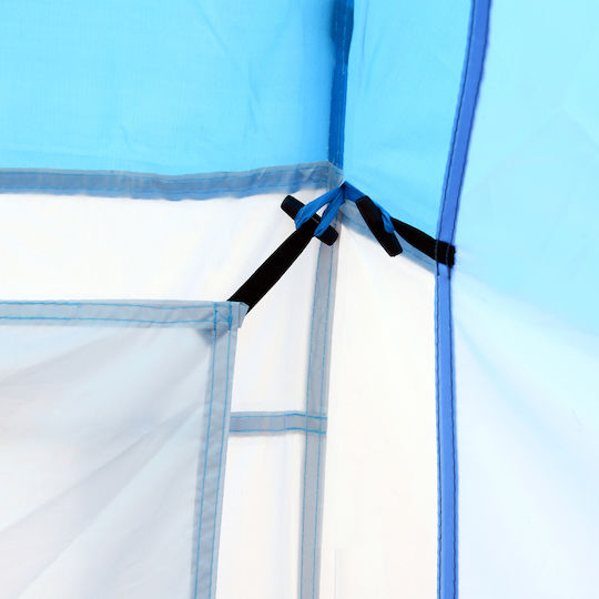 Outsunny Σκηνή Camping Τούνελ Μπλε 3 Εποχών για 6 Άτομα 460x230x195εκ.