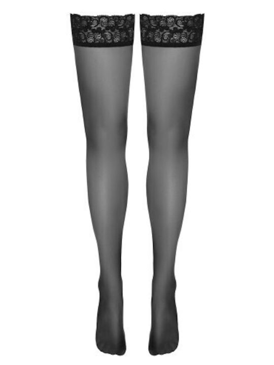 Cottelli Collection Hold-up Sexy Κάλτσες Μαύρες
