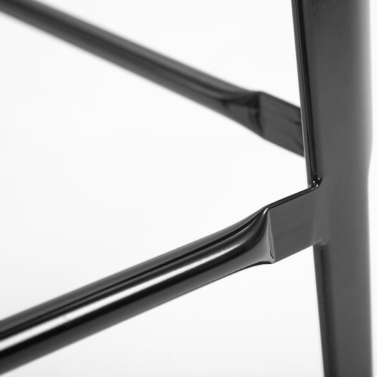 Hocker Bar Metall Black 4Stück 43x43x76cm