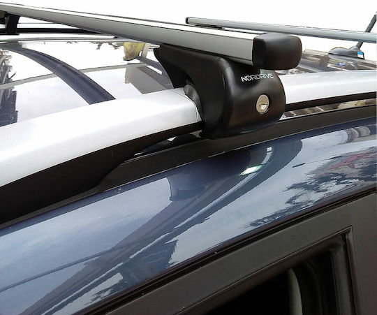 Nordrive 120cm. for Cars with Factory Bars (with Roof Rack Legs) Silver