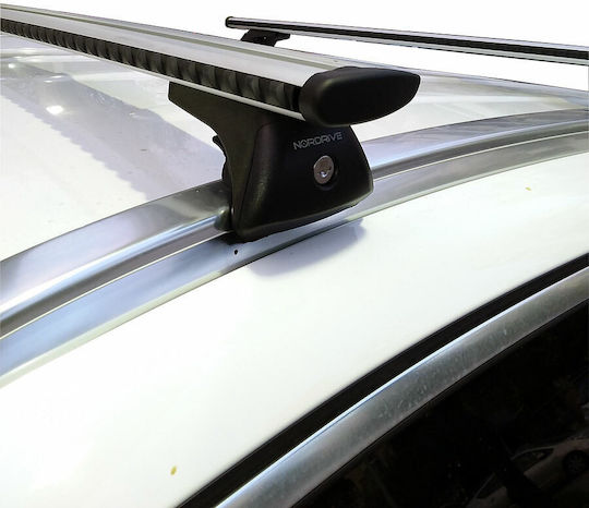 Nordrive 120cm. for Cars with Factory Bars (with Roof Rack Legs) Silver