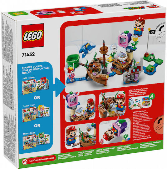 LEGO Super Mario Dorrie's Versunkene Schiffswrack Abenteuer Erweiterungsset für 7+ Jahre 500 Stück