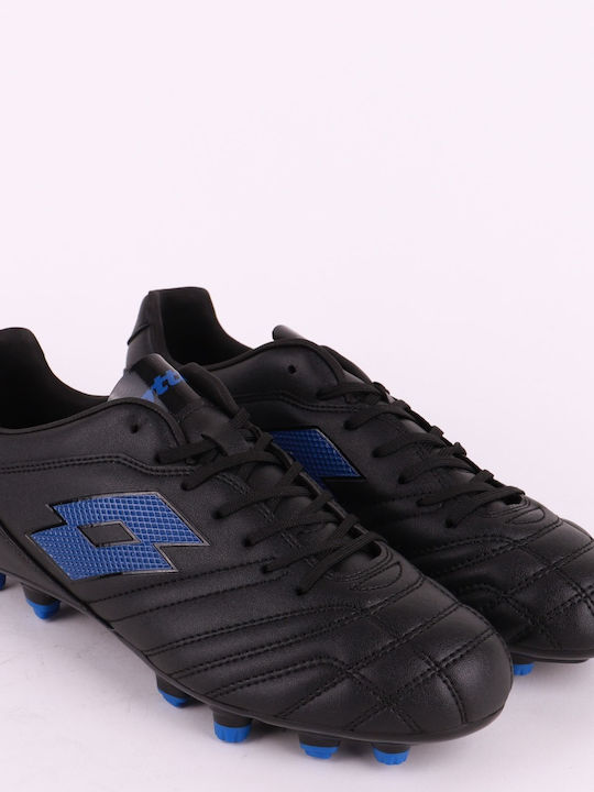 Lotto Stadio 705 FG Low Football Shoes with Cleats Black