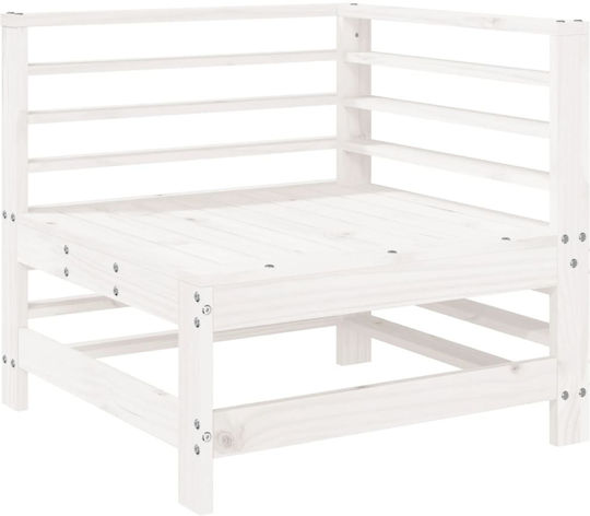 Garten- und Outdoor-Möbelset 7 Stück Weiß mit Kissen