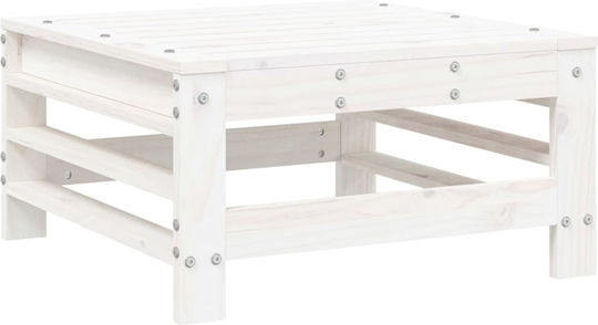 Garten- und Outdoor-Möbelset 7 Stück Weiß mit Kissen