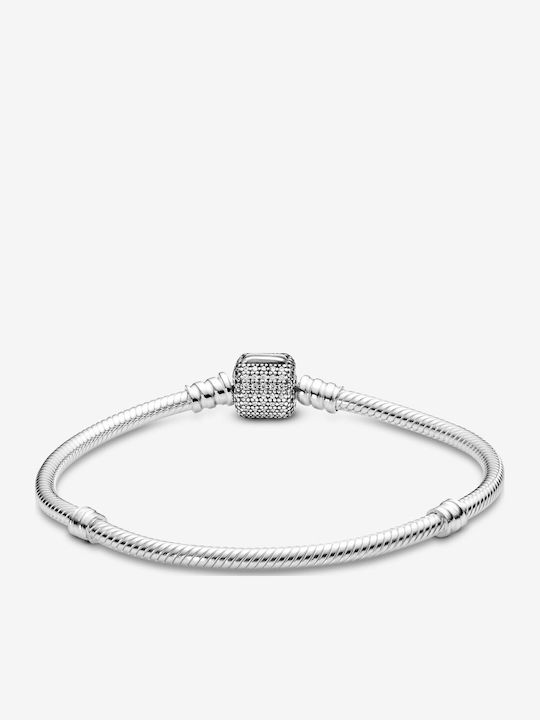 Pandora Дамска Гривна Верига от Сребро с Зиркон 19см