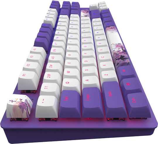 Dark Project One - Night Sky Gaming Μηχανικό Πληκτρολόγιο Tenkeyless με G3MS Sapphire διακόπτες και RGB φωτισμό (Αγγλικό US) Violet/White