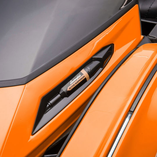 Lamborghini Едноместна Кола с Дистанционно Управление Оранжева за 3+ Години