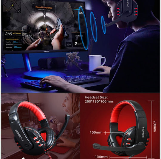Forev FV-Q809 Комплект Гейминг Клавиатура с RGB подсветка & Мишка (Английски US) + Mouse Pad + Headset Four-Piece Set