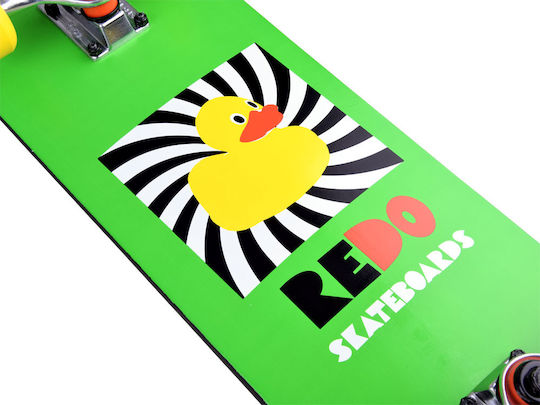 Skateboard Комплектен Къса дъска Жълт