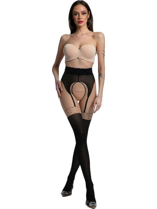 Amour Pin-Up Sexy Καλσόν Μαύρο