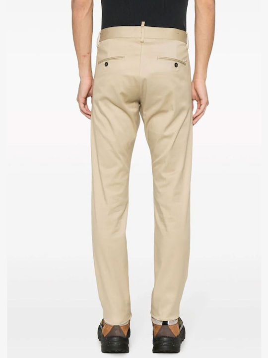 Dsquared2 Guy Pantaloni de Bărbați din Jean Beige.