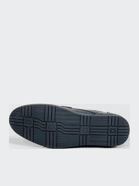 Men's Leather Casual Shoes Blue