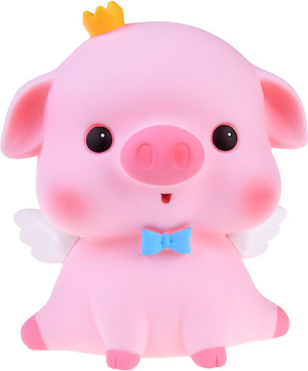 Piggy Bank Saving Copil Cutiuta de bani Plastic Roz 14x11x10cm