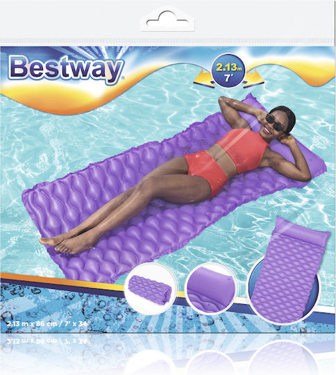Bestway Saltea Gonflabilă Pentru Copii Violet 213x86cm