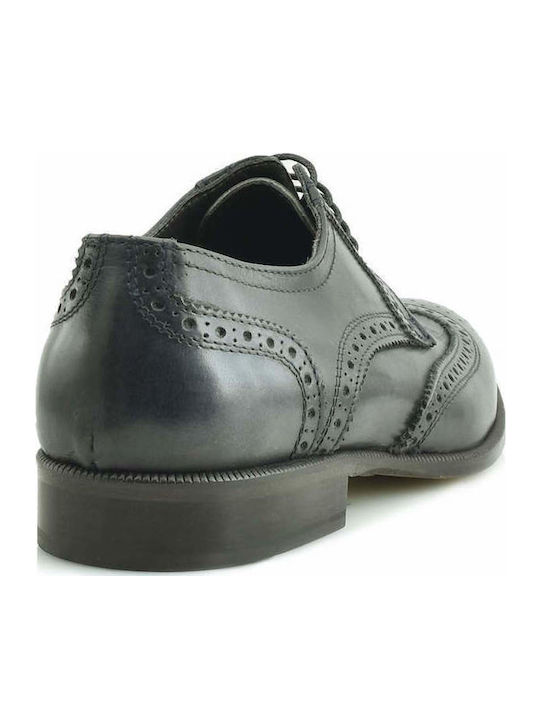 Δερμάτινα Ανδρικά Oxfords Γκρι