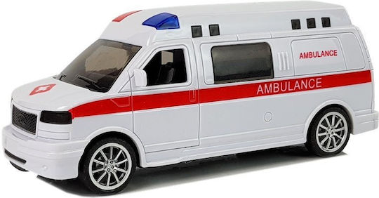 Lean Toys Toy Car Ambulance Pull Back for 1.5+ years+ Years